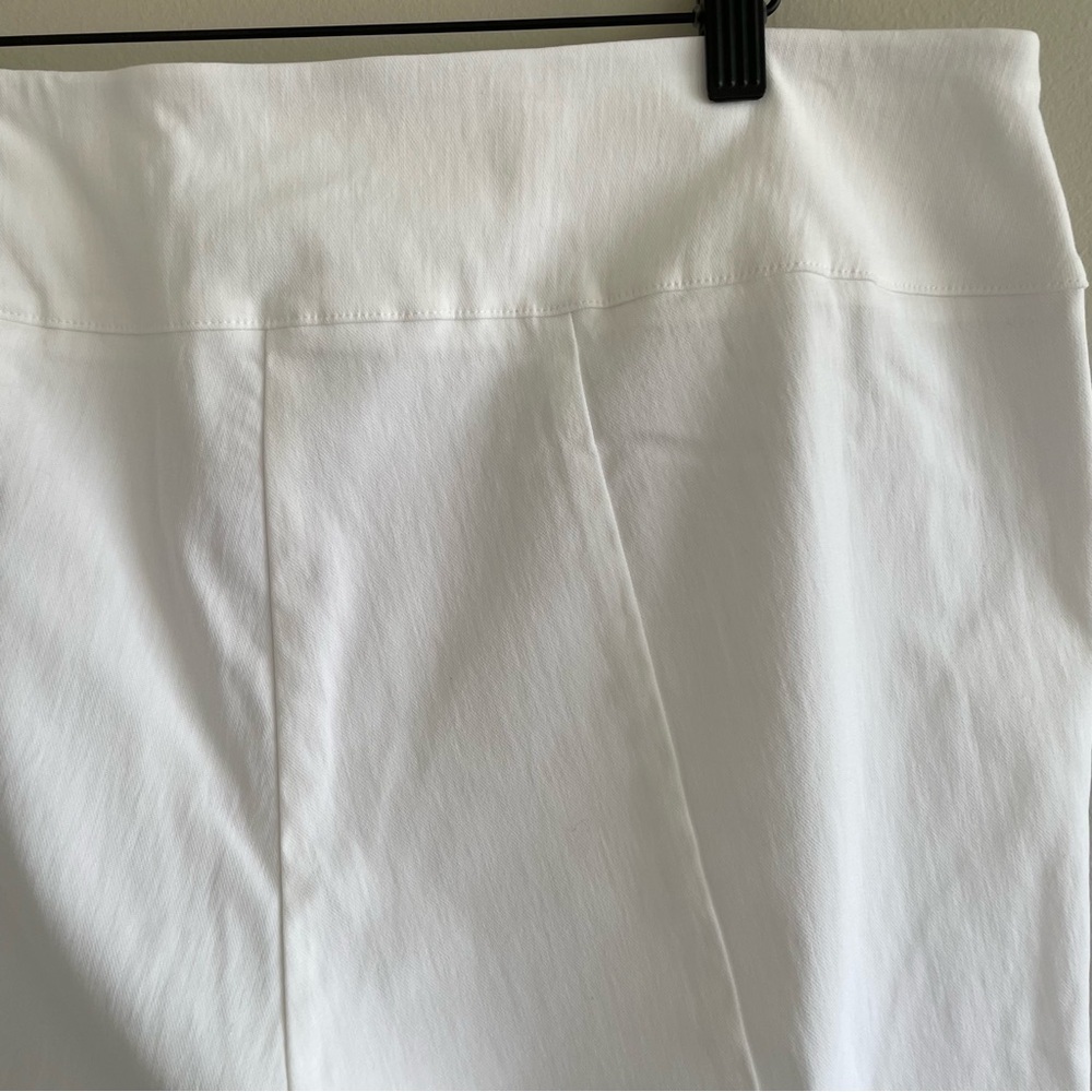 Elliott Lauren Women's Pull On Ankle Pant White Size 16 - Picture 3 of 15
